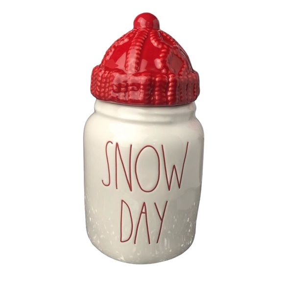 ☃️ NEW Rae Dunn SNOW DAY canister cookie jar - Picture 1 of 8